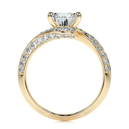 2.0 CT Pear Bypass CVD E/VS2 Diamond Engagement Ring 10