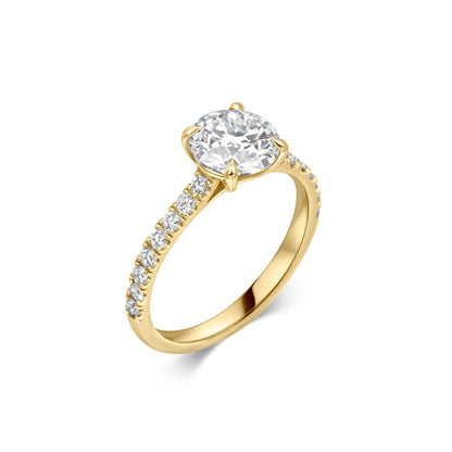 1.5 CT Round Solitaire CVD F/VVS1 Diamond Engagement Ring 9