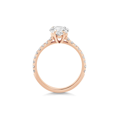 2 CT Pear Solitaire CVD F/VS1 Diamond Engagement Ring 12