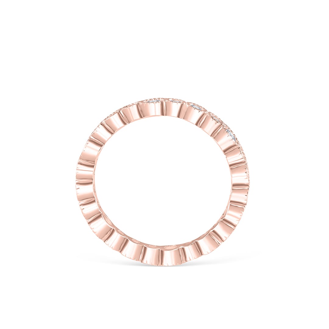 0.20 TCW Round Cut Full Eternity Moissanite Wedding Band 6