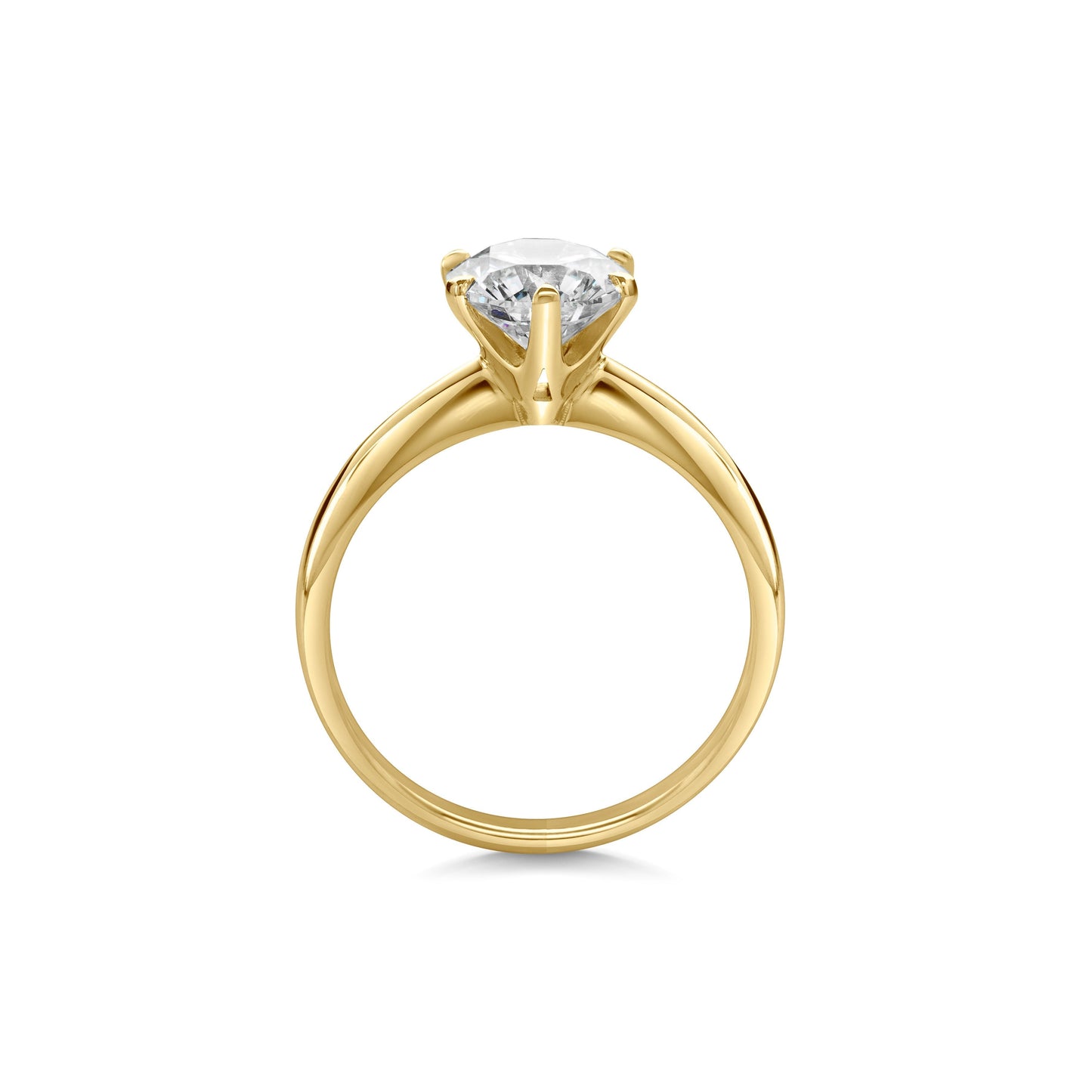 1.5 CT Round Solitaire CVD F/VS1 Diamond Engagement Ring 6