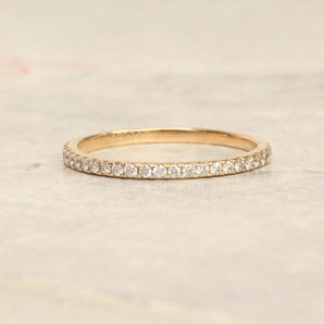0.50 CT Round Full Eternity EF/VS1 Diamond Engagement Ring 1